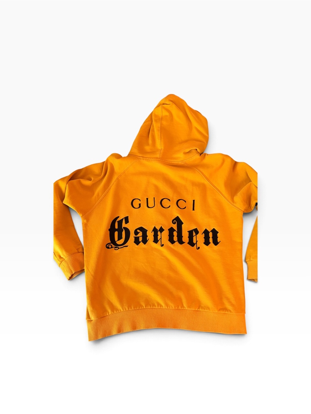 Gucci Kids Orange 'Garden' Logo Hoodie